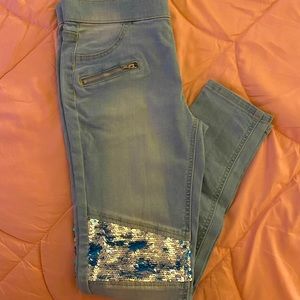 Girls Justice Mid rise jean leggings